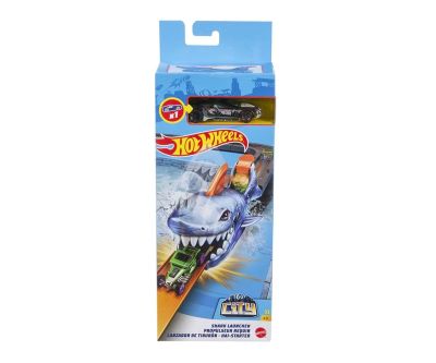 Комплект писта Hot Wheels City Изстрелвачка с количка Shark Launcher GVF43