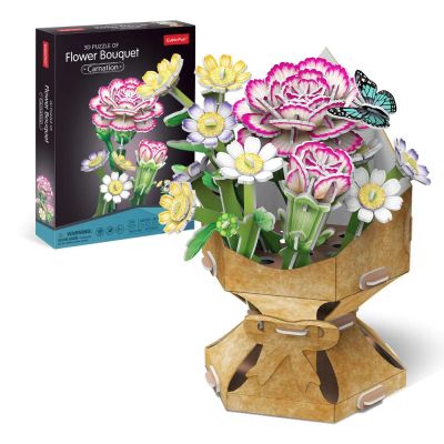 Пъзел 3D Flower Bouquet Карамфил CubicFun W3300h 