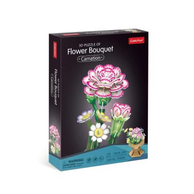 Пъзел 3D Flower Bouquet Карамфил CubicFun W3300h 