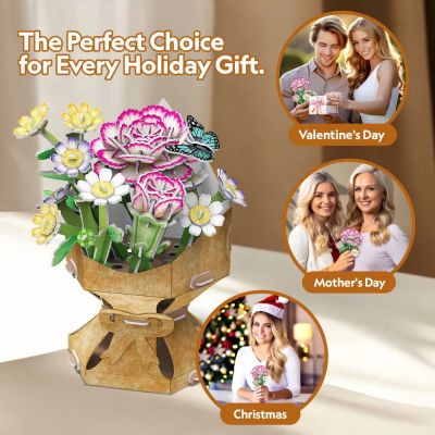 Пъзел 3D Flower Bouquet Карамфил CubicFun W3300h 