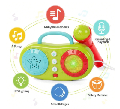 Детски караоке микрофон на стойка  