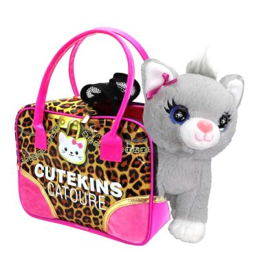 Плюшено Коте в чанта CuteKins 