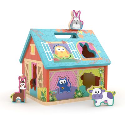 Дървена къща сортер Ферма J′adore JD823109