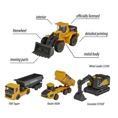 Комплект Строителни машини Volvo Majorette 8503105000