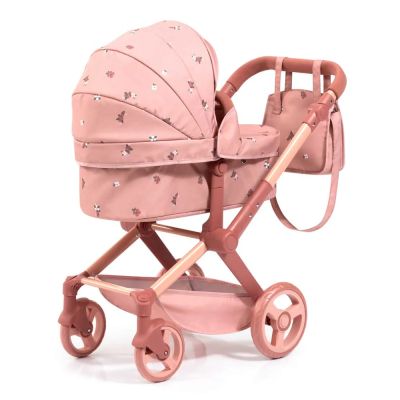 Количка за кукли XEO с чанта розова с шарки BAYER 17026AA 