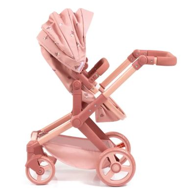 Количка за кукли XEO с чанта розова с шарки BAYER 17026AA 