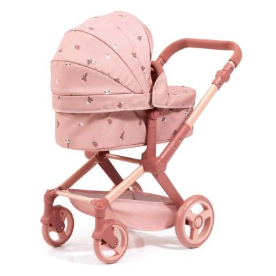 Количка за кукли XEO с чанта розова с шарки BAYER 17026AA 