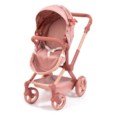 Количка за кукли XEO с чанта розова с шарки BAYER 17026AA 