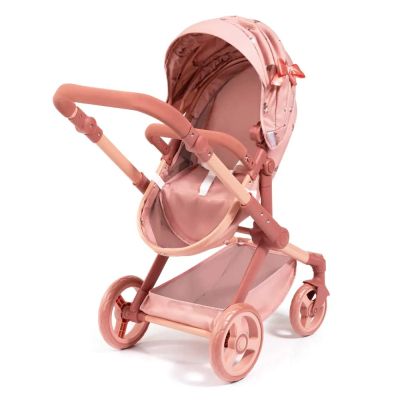 Количка за кукли XEO с чанта розова с шарки BAYER 17026AA 