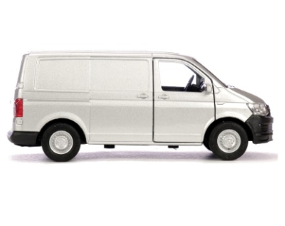 Метален бус Volkswagen Transporter T6 1:34 Welly сив