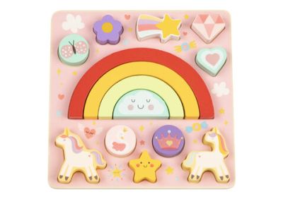 Дървен пъзел и игра за баланс 2в1 Unicorn Hi Pando HP088 