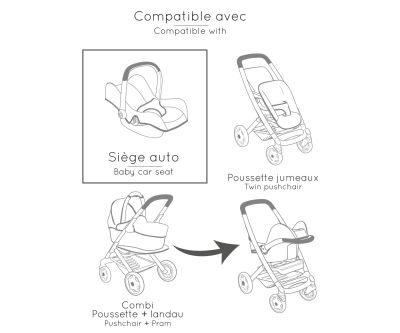 Стол за кукли Maxi-Cosi 3 в 1 Smoby 7600240242