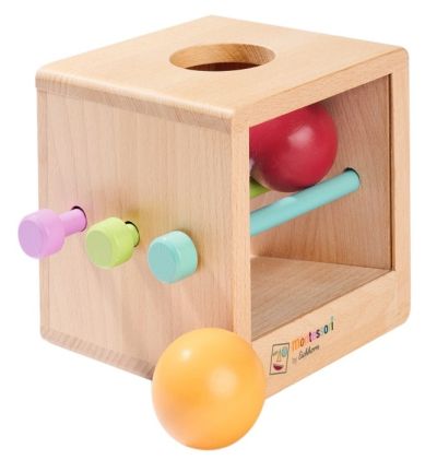 Монтесори кутия с цветни топчета Eichhorn 100006030