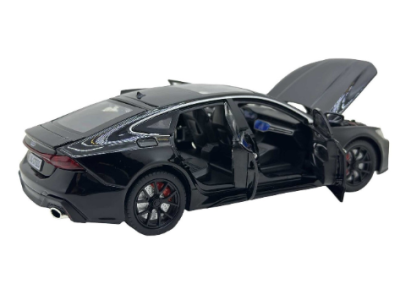 Метален автомобил Audi RS7 със звук и светлини 1/24 черен