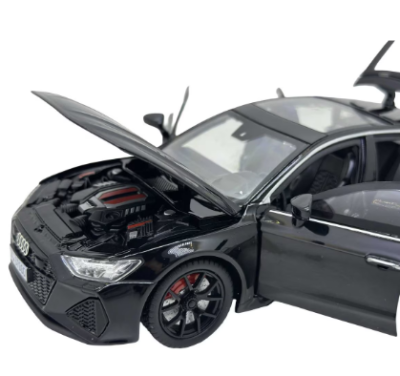 Метален автомобил Audi RS7 със звук и светлини 1/24 черен