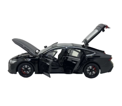 Метален автомобил Audi RS7 със звук и светлини 1/24 черен