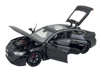 Метален автомобил Audi RS7 със звук и светлини 1/24 черен