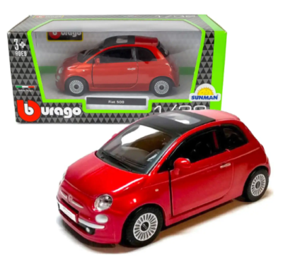 Метална кола Fiat 500 Bburago 1:32