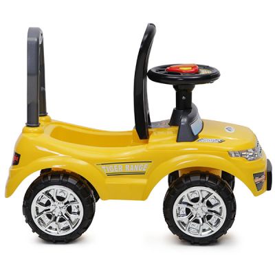 Детска музикална кола за яздене и бутане Tiger range 