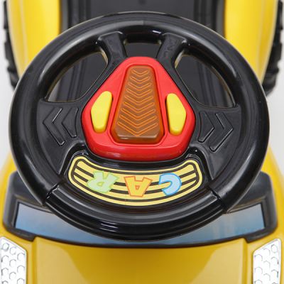 Детска музикална кола за яздене и бутане Tiger range 