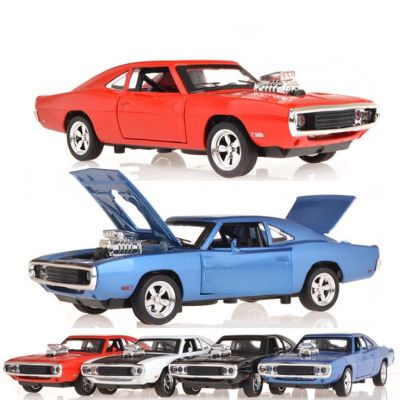 Метална кола с отварящи се врати и капаци 1970 Dodge Chargers R/T Fast & Furious 1:32