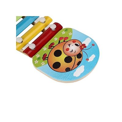 Дървен музикален ксилофон lodybug