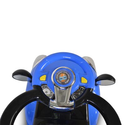 Кола за яздене и бутане с дръжка Paradise синя Moni 