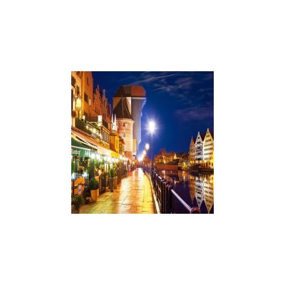 Пъзел Castorland 1000 части Бреговата линия на Гданск през нощта