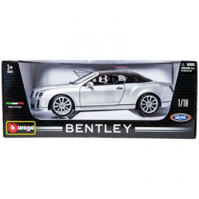 Bburago Метална количка Bentley Continental Supersports CABRIO 1:18