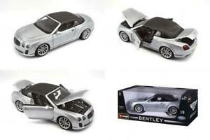 Bburago Метална количка Bentley Continental Supersports CABRIO 1:18