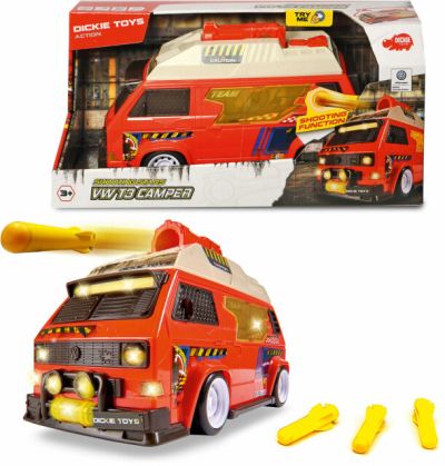 Детски кемпер VW T3 с изтрелвачка за стрелички Dickie 203756004