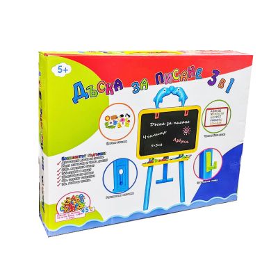 Магнитна дъска за писане и рисуване 3 в 1