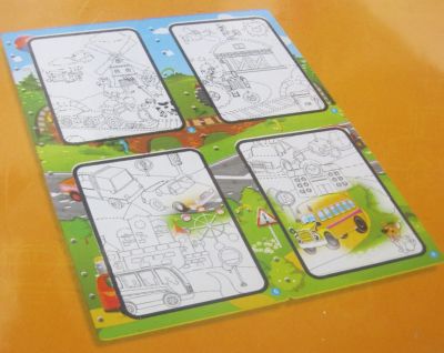 Детска книжка за оцветяване с водна писалка шофьор