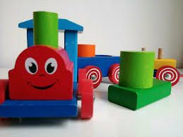 Детско дървено влакче с очички EICHHORN 100022307