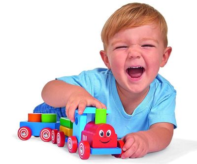 Детско дървено влакче с очички EICHHORN 100022307