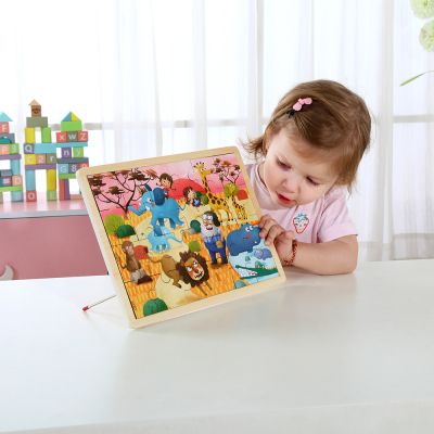Дървен пъзел Safari 25 ел. Tooky Toy  