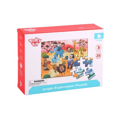 Дървен пъзел Safari 25 ел. Tooky Toy  