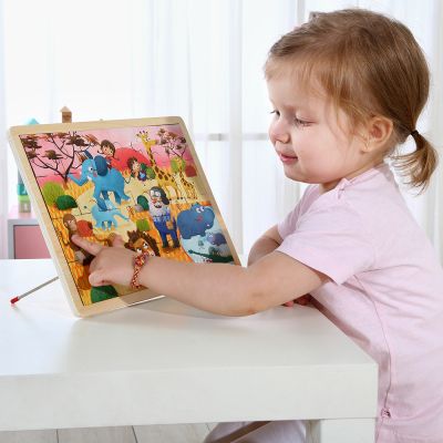 Дървен пъзел Safari 25 ел. Tooky Toy  