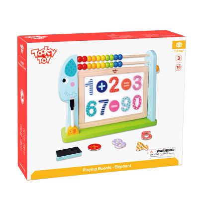 Дървена магнитна дъска със сметало Tooky Toy TKF087