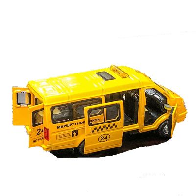 Детски метален микробус ГАЗ Такси със звук и светлини