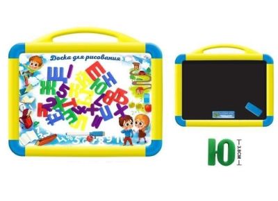 Магнитна дъска за писане и рисуване с букви на кирилица
