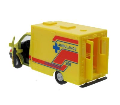 Металeн микробус с отварящи се врати Mercedes-Benz Sprinter Ambulance -1:34 Welly 