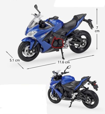 Пистов мотор SUZUKI GSX S1000F Welly мотоциклет 1:18