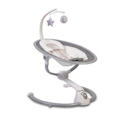 Електрическа бебешка люлка Cangaroo Cloud сива