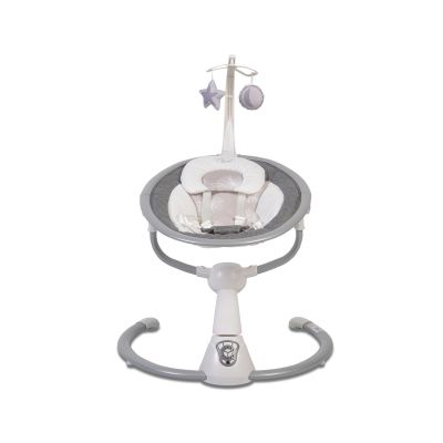 Електрическа бебешка люлка Cangaroo Cloud сива