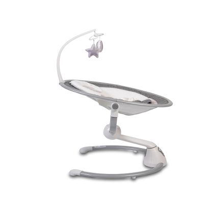 Електрическа бебешка люлка Cangaroo Cloud сива