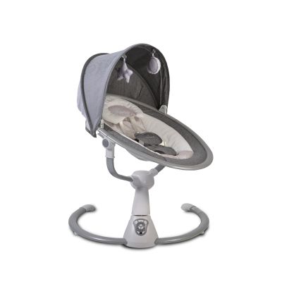 Електрическа бебешка люлка Cangaroo Cloud сива