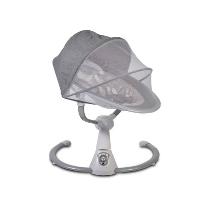 Електрическа бебешка люлка Cangaroo Cloud сива