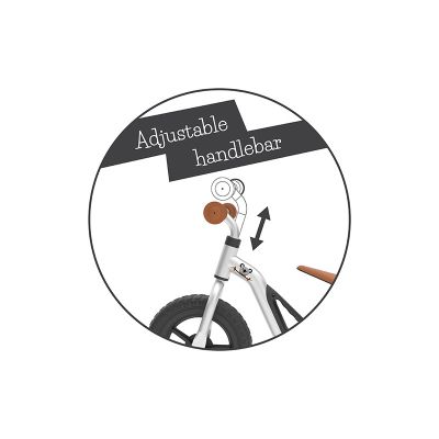 Колело за баланс Chillafish Charlie - Сребристо