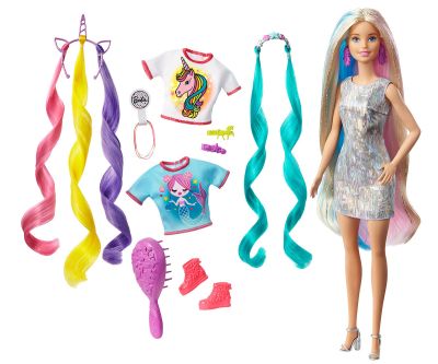 Кукла Barbie Блестяща дълга коса Fantasy Hair Doll GHN04